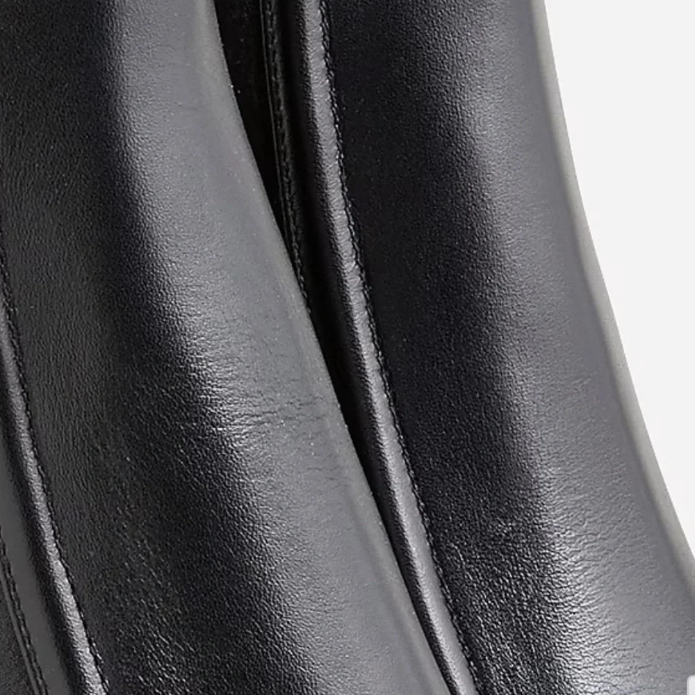 J. Crew Black Leather Short Boots - Picture 11 of 11